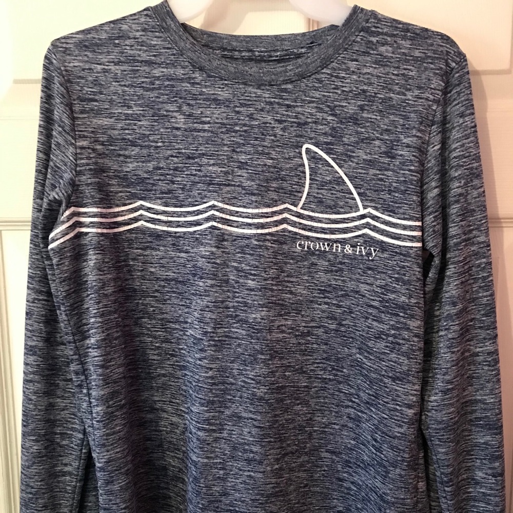 Crown & Ivy Long Sleeve T-Shirt Boys Large L